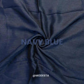 Crinkle Silk - Navy Blue #A76